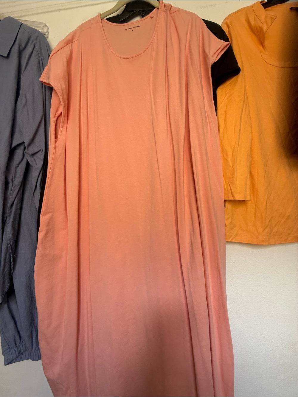 Universal Standard Soft Peach Cap-Sleeve Geneva Midi Dress XL